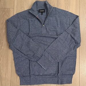 Men's Blue Quarter-Zip Sweater
